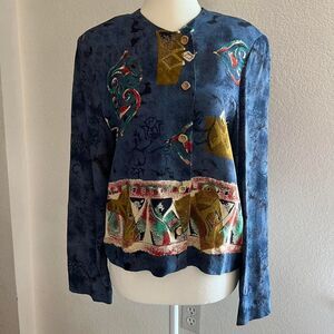 AKF New York Women's Abstract Blouse